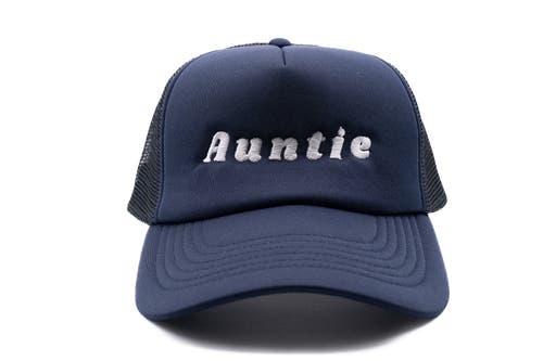 Rey To Z Auntie Foam Trucker Hat In Blue