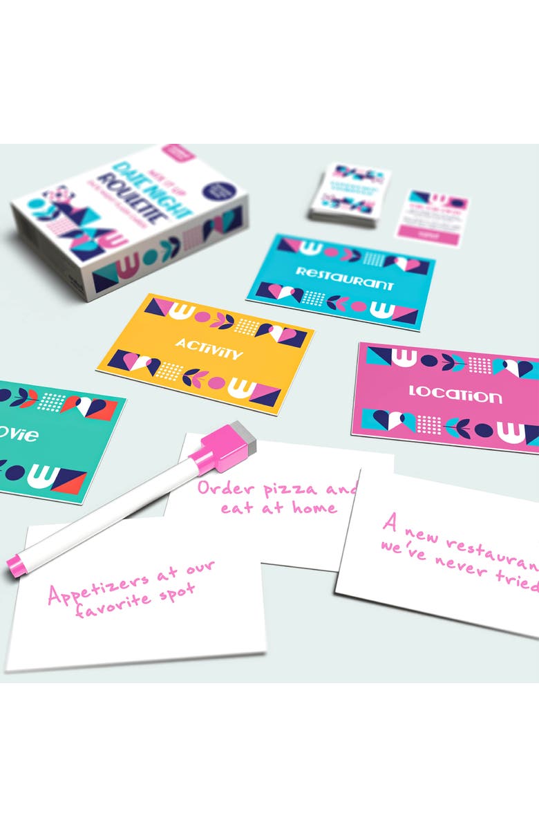 Crated with Love Mix It Up Date Night Roulette with Flash Card Challenges, Alternate, color, Multicolored