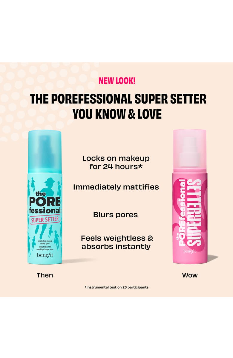 Benefit Cosmetics The POREfessional Super Setter Long Lasting Makeup Spray, Alternate, color, 