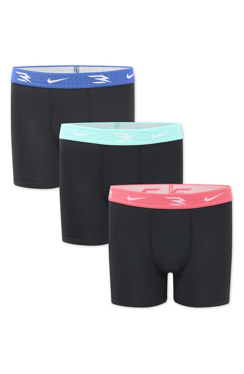 Kids' Pop Color 3-Pack Assorted Logo Boxer Briefs (Big Kid)