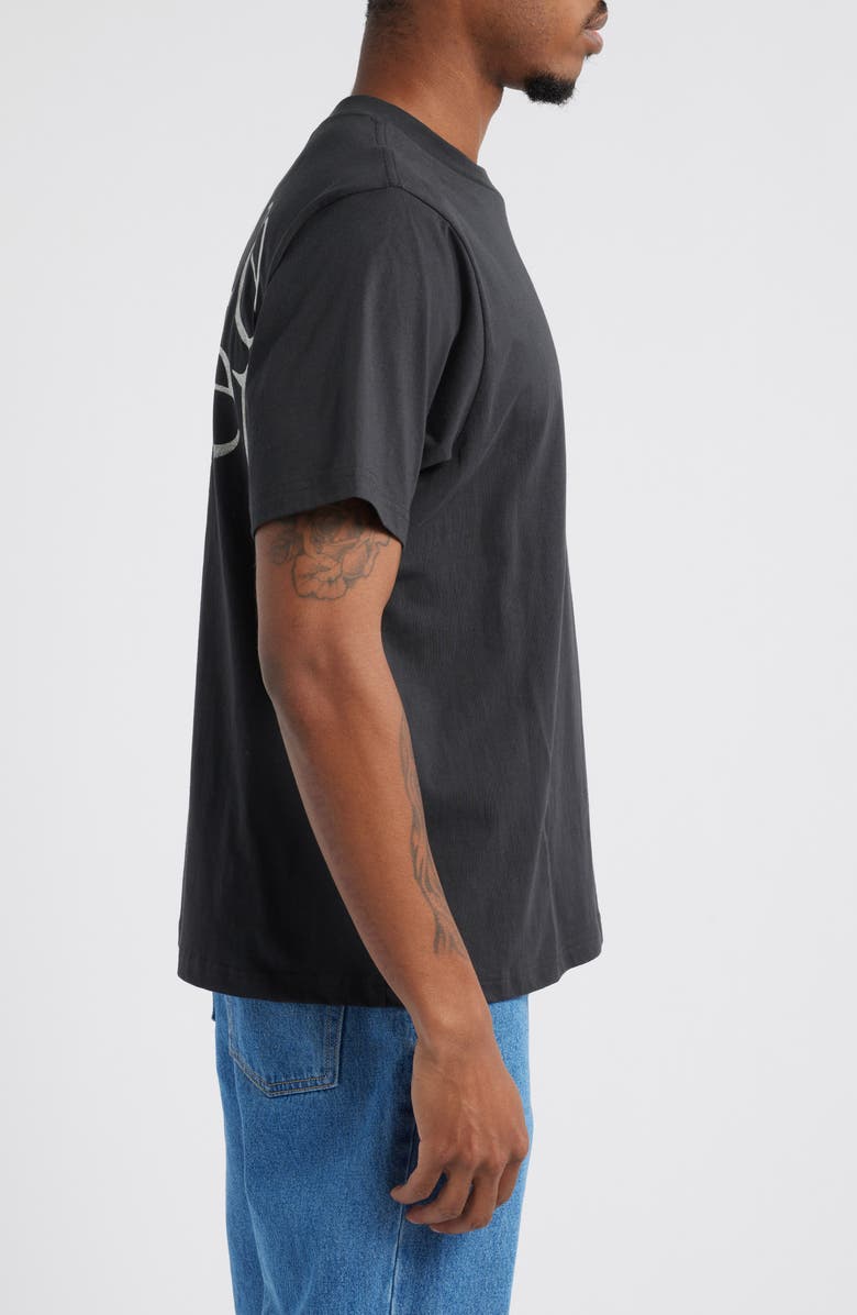 Museum of Peace & Quiet Warped Cotton Logo Graphic T-Shirt, Alternate, color,