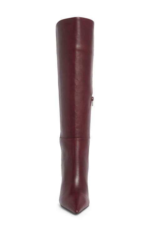 Skylee Faux Leather Knee High Boot