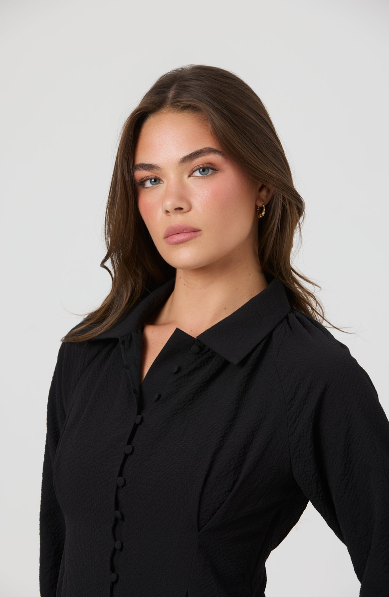 By Tess Collection Scarlett Dress, Alternate, color, Black