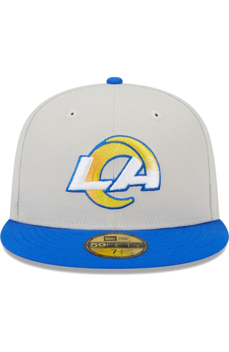 New Era Men's New Era Khaki/Royal Los Angeles Rams Super Bowl Champions Patch 59FIFTY Fitted Hat, Alternate, color, Khaki