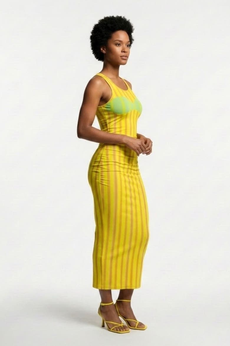 Sundaze Maxi Dress, Alternate, color, Yellow