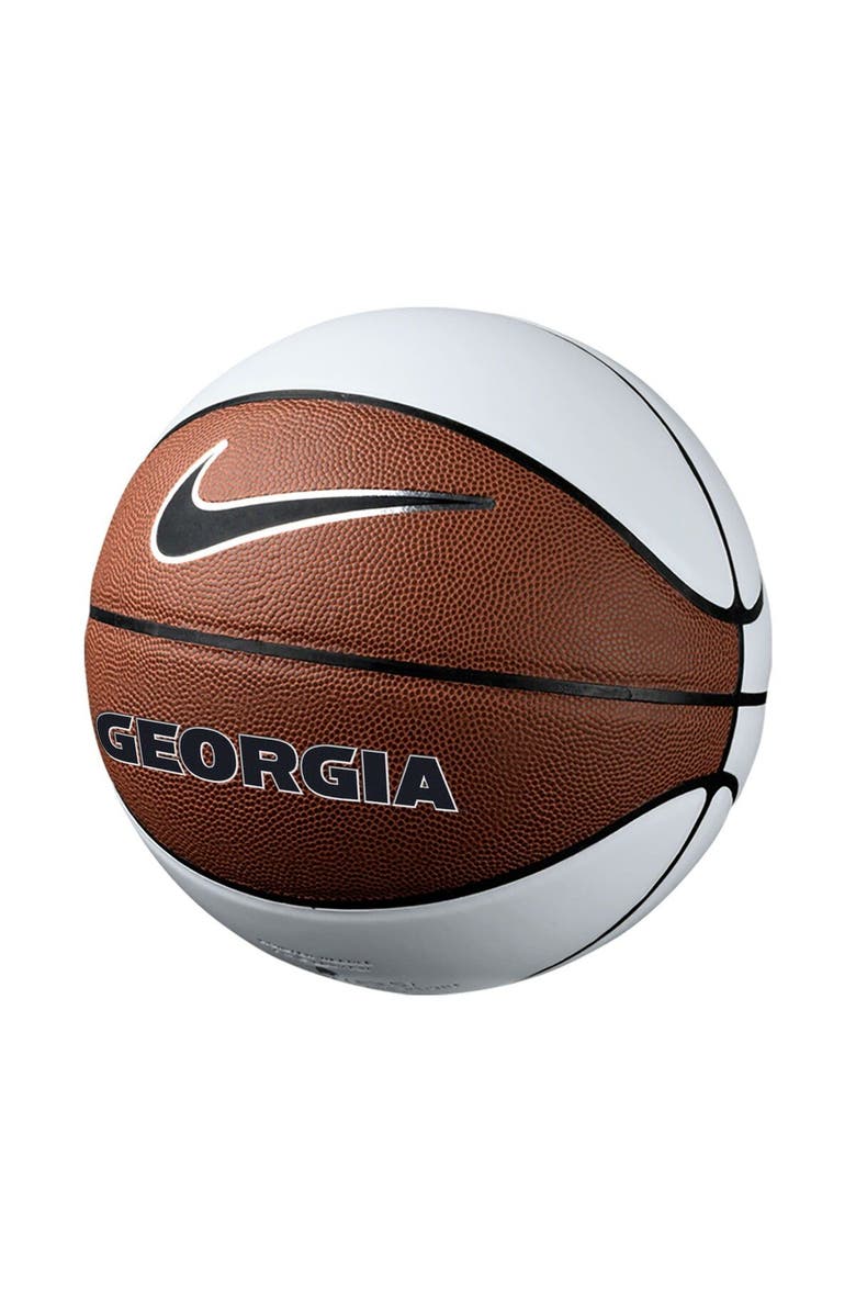 Nike Georgia Bulldogs Autographic Basketball, Main, color, Brown
