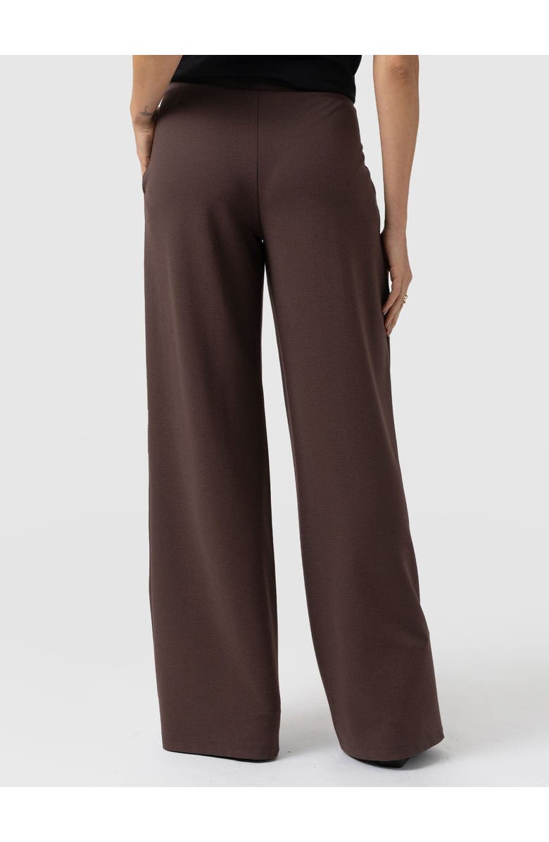 Saint + Sofia Keller Wide Leg Pant, Alternate, color, Brown