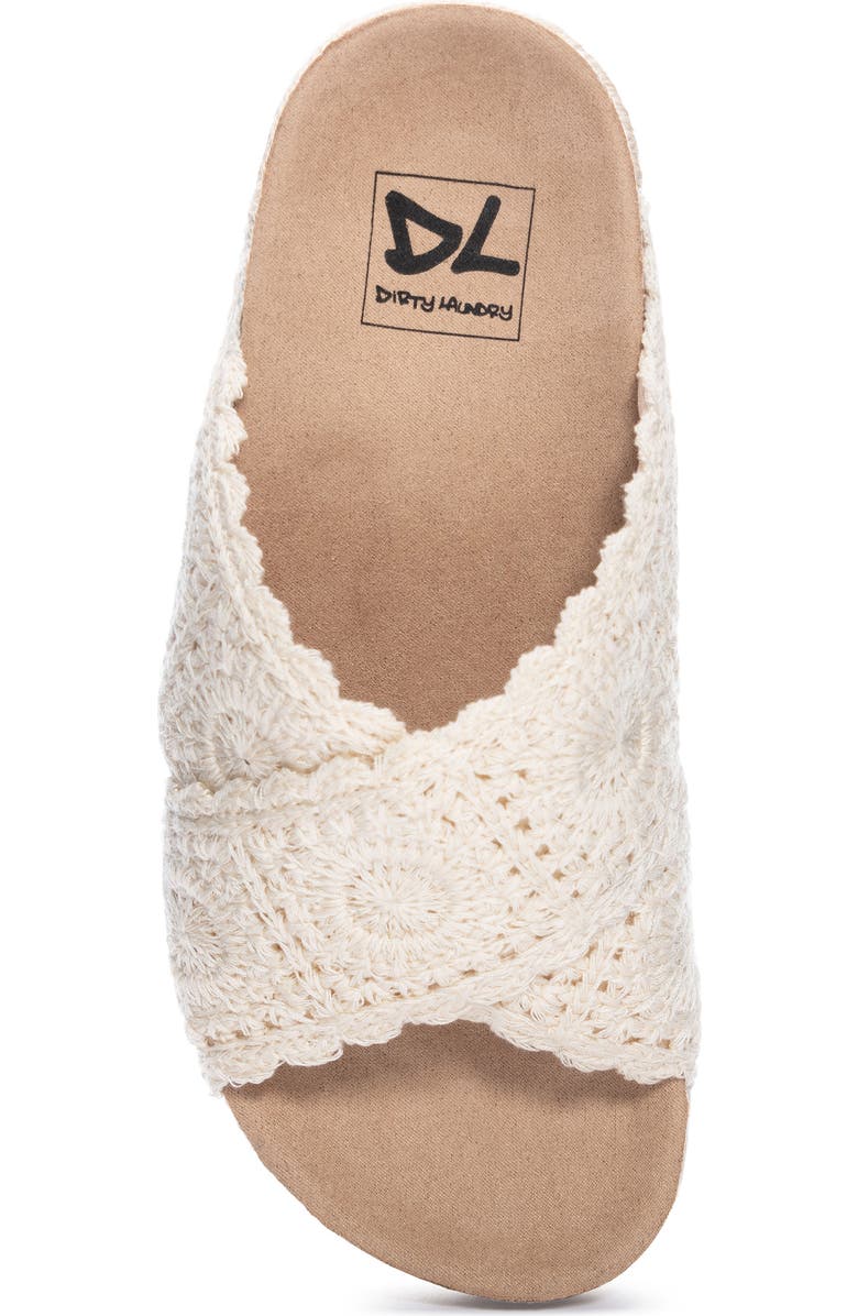Dirty Laundry Tacoma Crochet Slide Sandal, Alternate, color, Cream