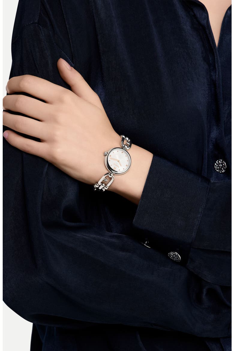 Heritage Bracelet Watch, 28 mm x 6.2 mm, Alternate, color, SILVER-TONE