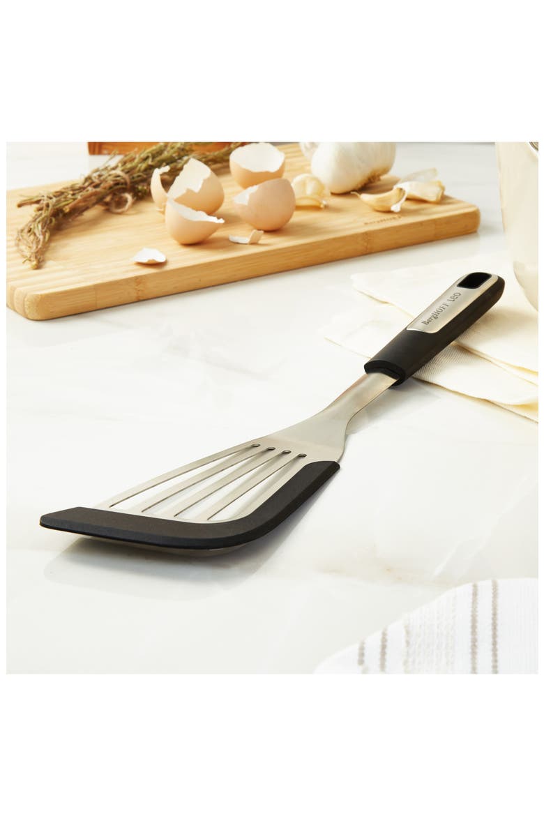 Slotted Fish Turner, Alternate, color, BLACK
