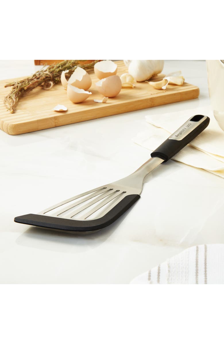 BergHOFF Slotted Fish Turner, Alternate, color, Black