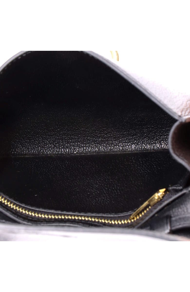 Pre-Owned Hermes Chaine d'Ancre Compact Wallet on Strap Chevre Mysore, Alternate, color, Noir