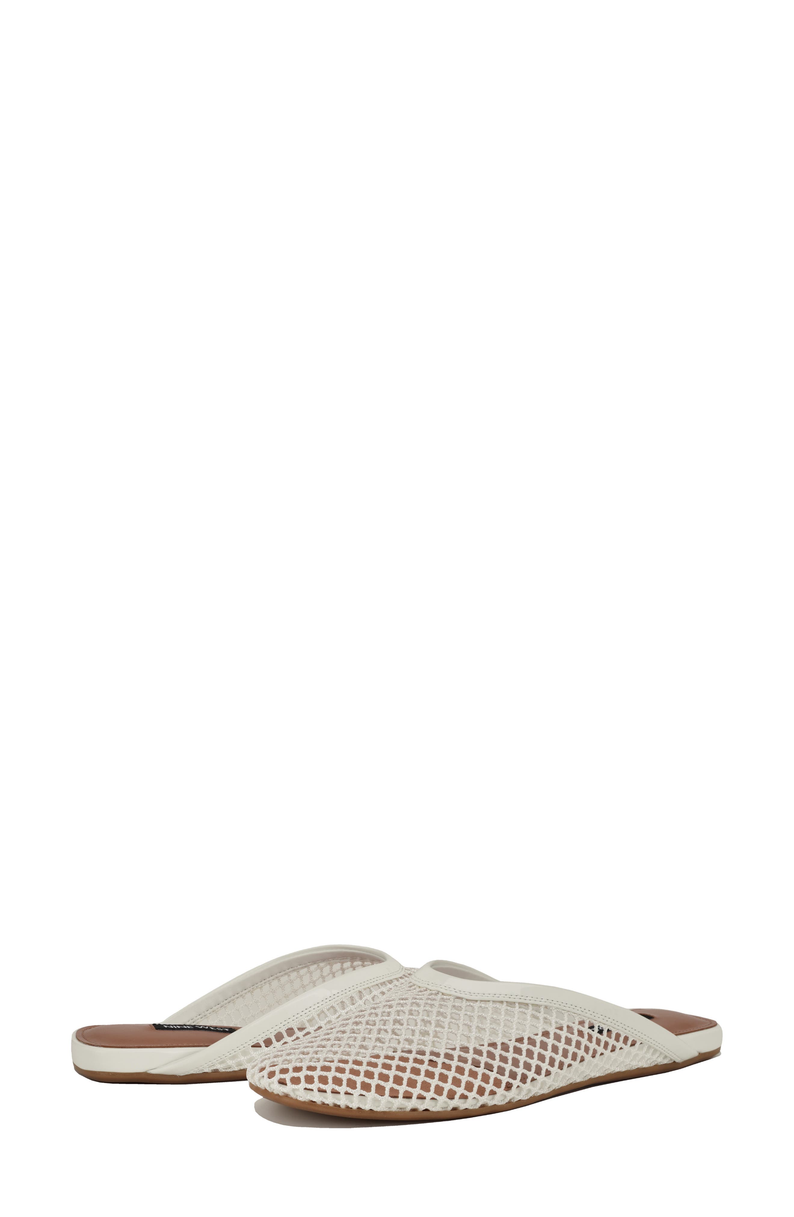 Nine West Daniela Mesh Mule, Alternate, color, White