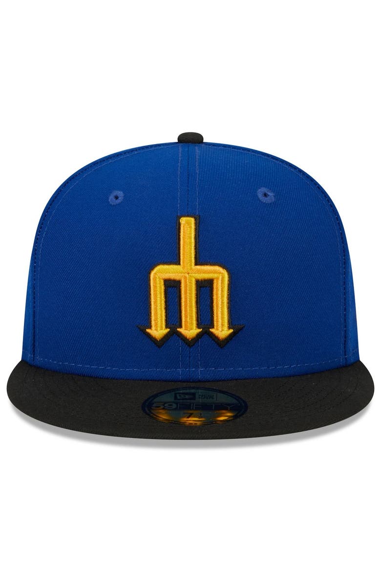 New Era Men's New Era Royal/Black Seattle Mariners 2023 City Connect 59FIFTY Fitted Hat, Alternate, color, Royal