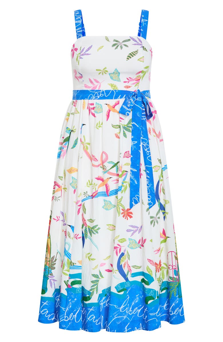City Chic Free Spirit Print Sleeveless Maxi Dress, Alternate, color, Free Spirit