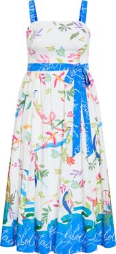 City Chic Free Spirit Print Sleeveless Maxi Dress
