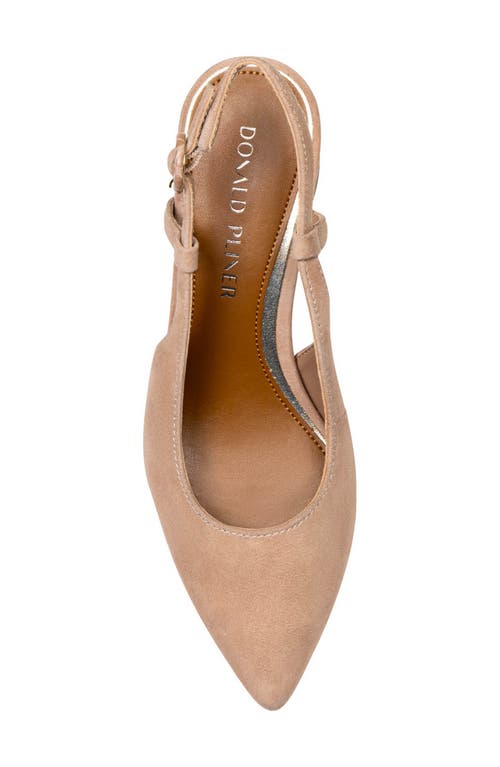 Donald Pliner Sodashi Snakeskin Embossed Pointed Toe Slingback Pump In Multi