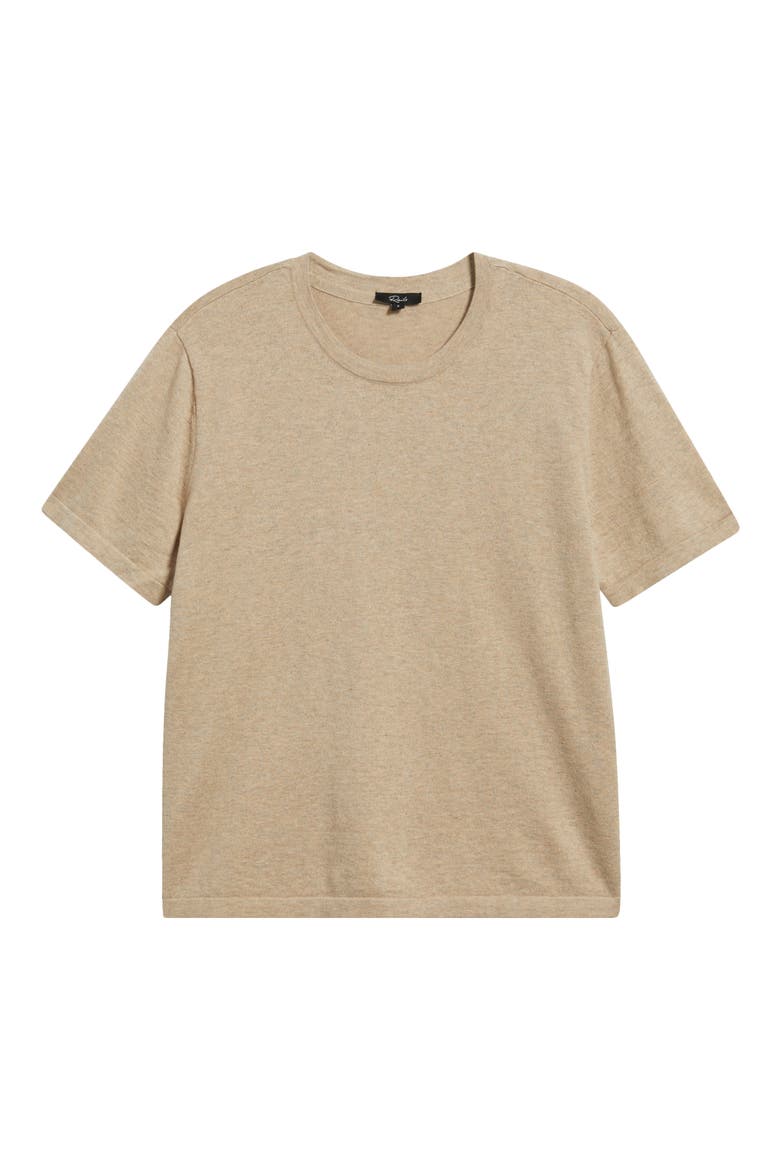 Cotton & Cashmere Top, Alternate, color, HEATHER OAT