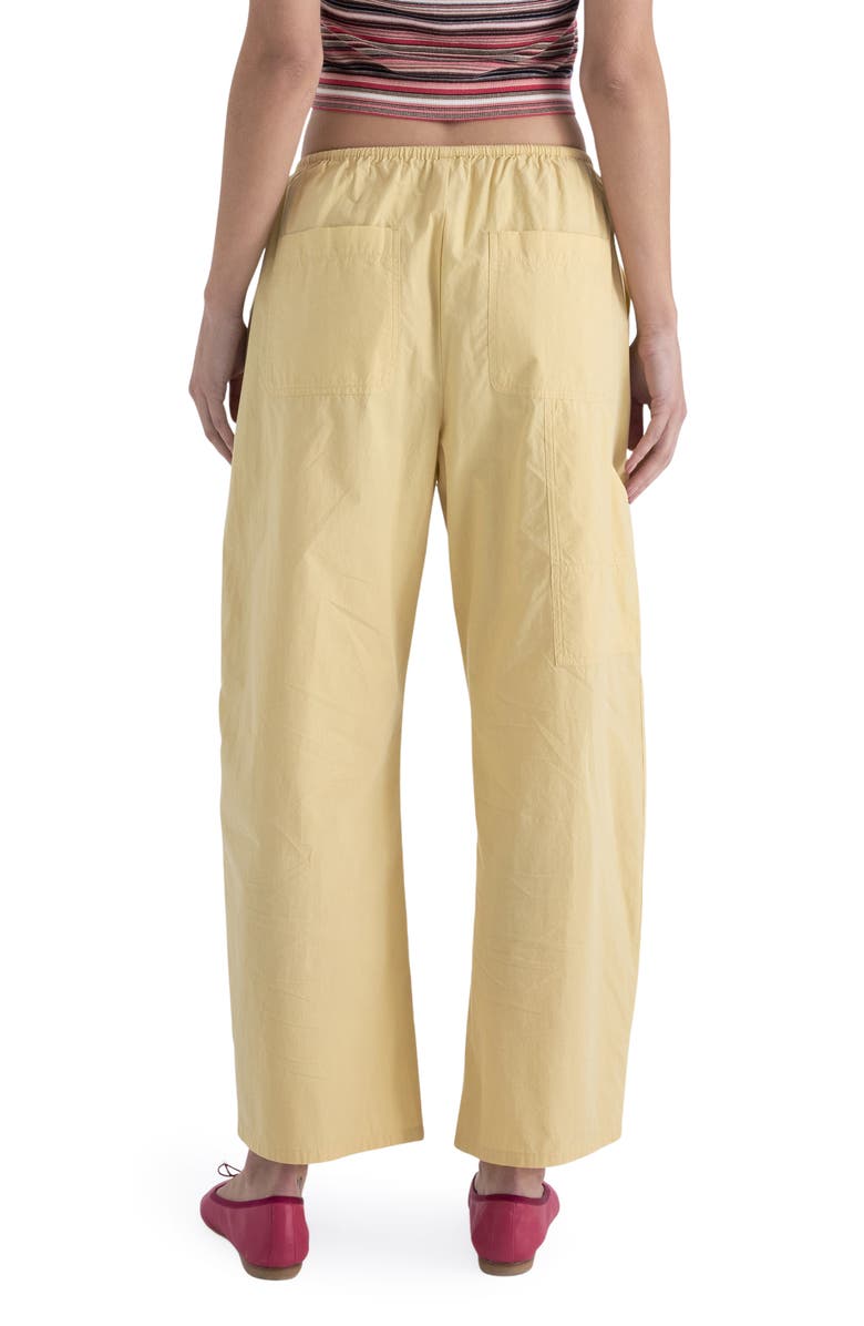 Pistola Theo Cotton Drawstring Pants, Alternate, color, Light Tumeric