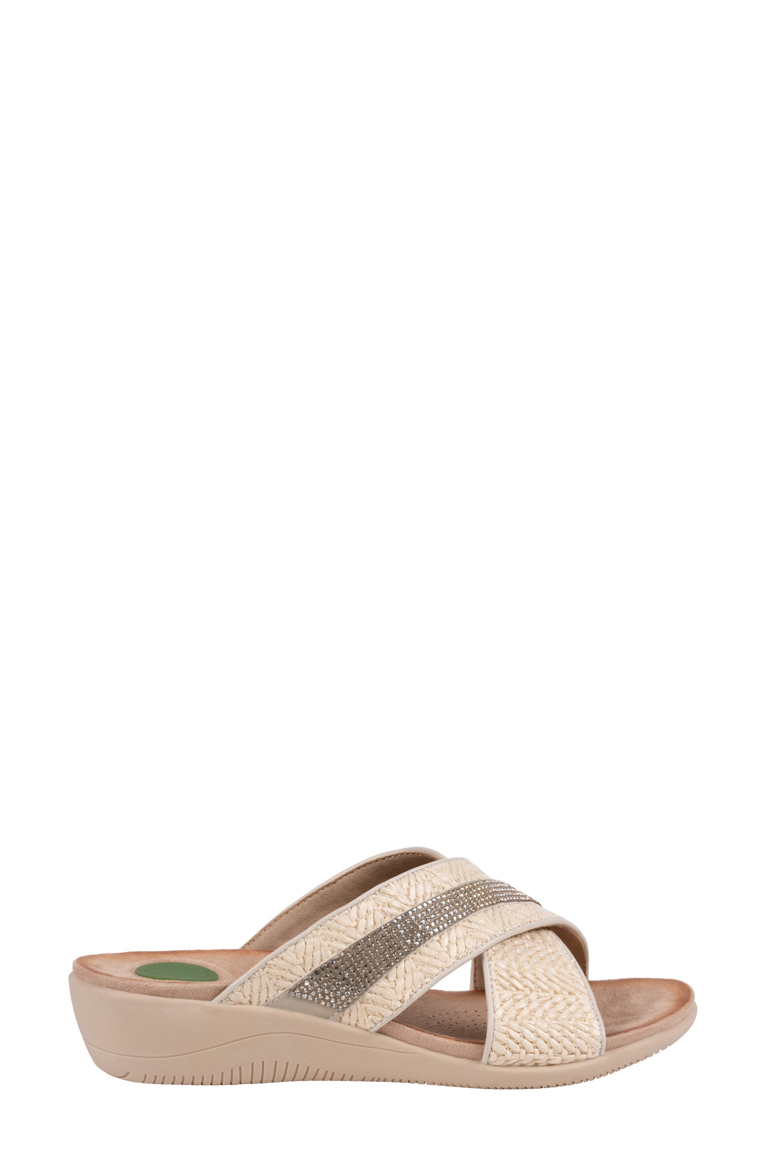 Linnie Slide Sandal, Alternate, color, NATURAL
