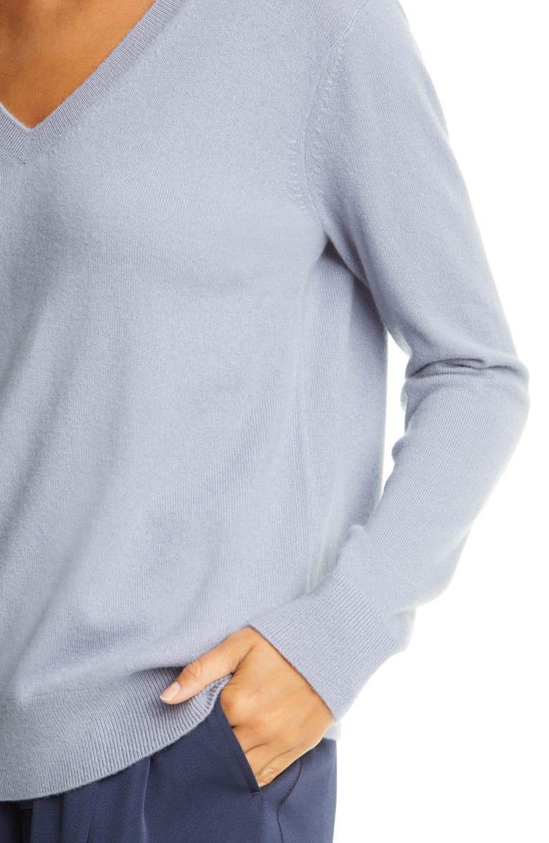 Vince Weekend V-Neck Cashmere Sweater, Alternate, color, 