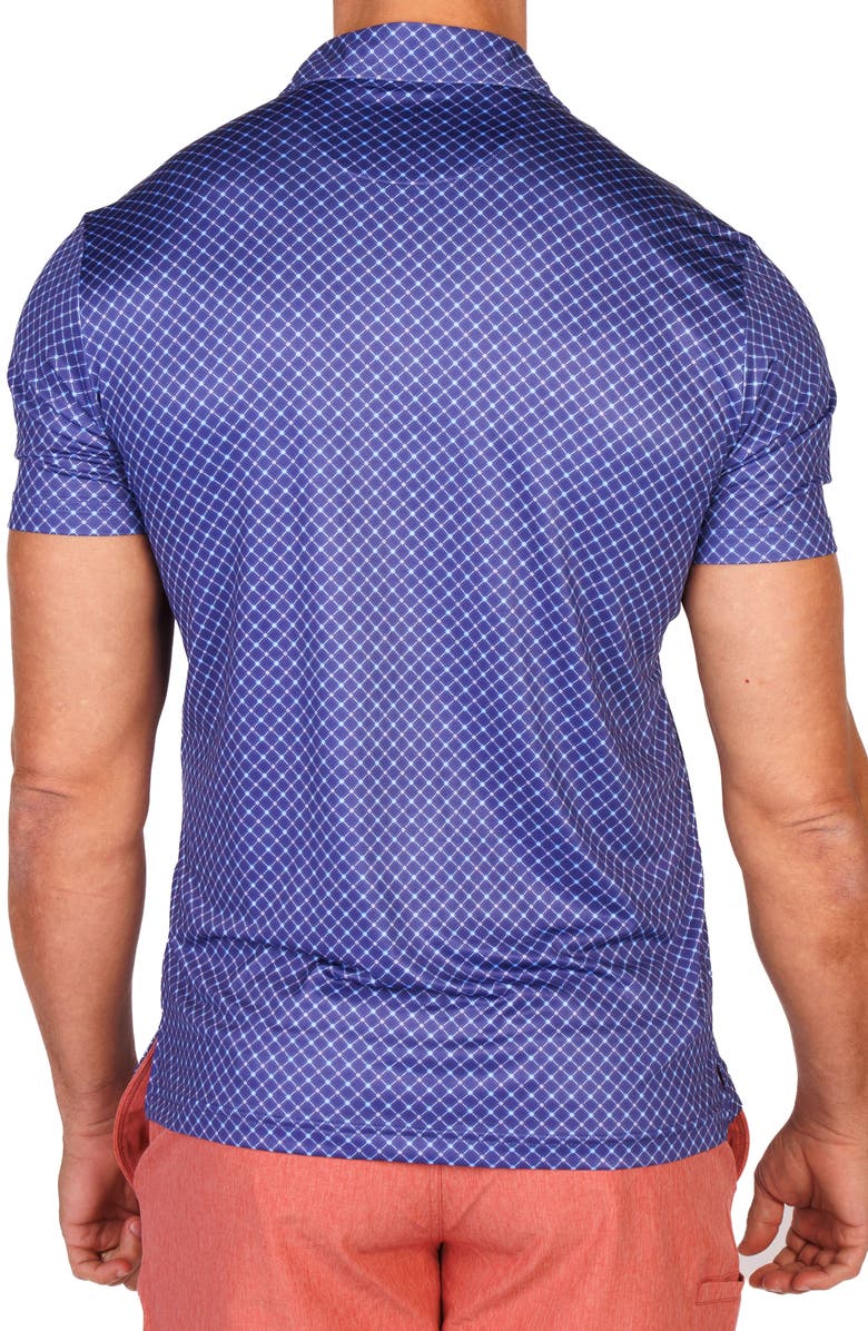 TailorByrd Captain Wheel Performance Golf Polo, Alternate, color, Navy