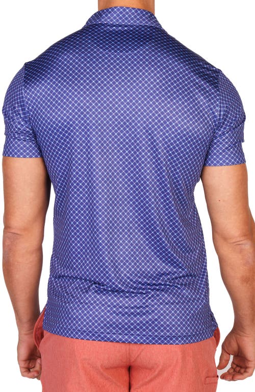 Tailorbyrd Captain Wheel Performance Golf Polo In Blue