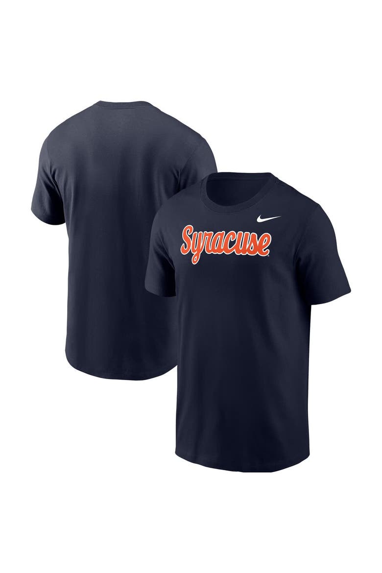 Men's Nike Navy Syracuse Orange Script T-Shirt, Main, color, Navy