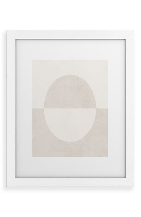 Round Framed Art Print