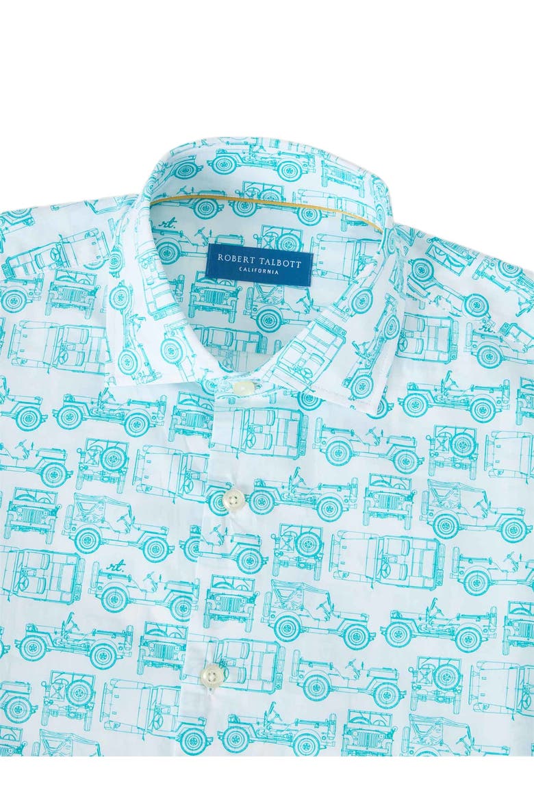 Reynolds Printed SUV Shirt, Alternate, color, White And Green