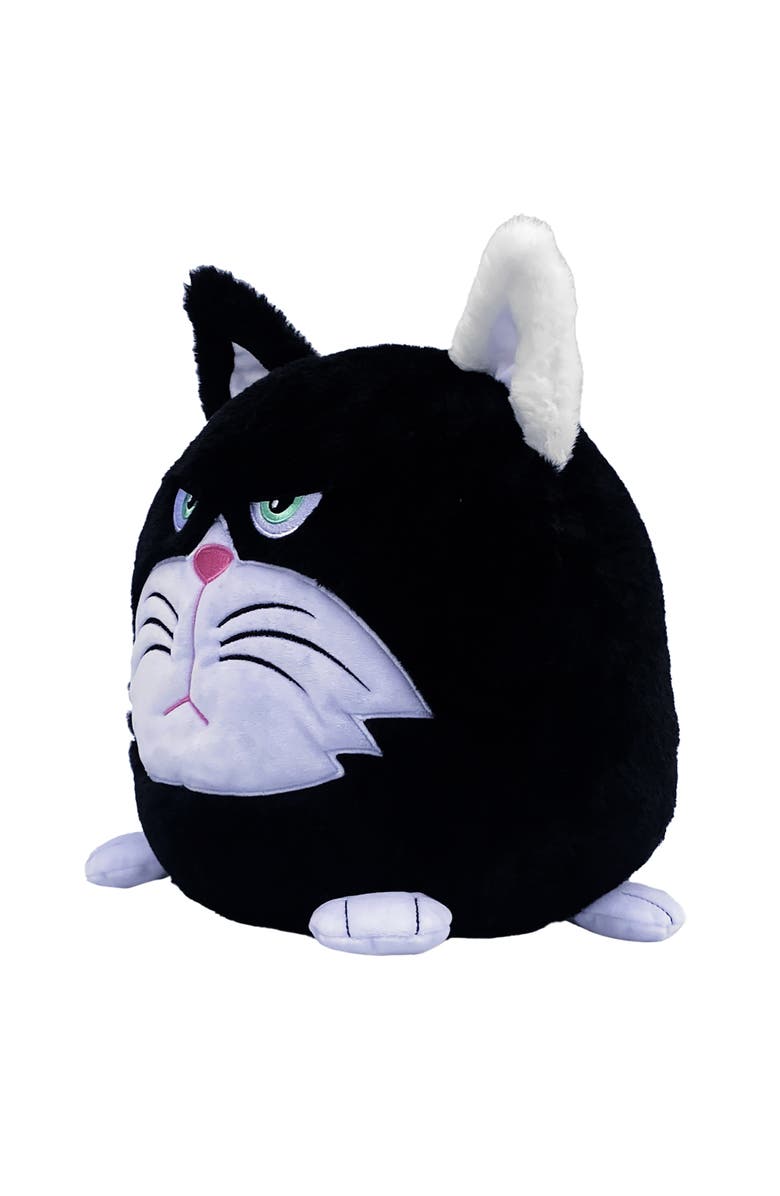 Hangry Petz Bella Black Cat 12 Inch Animal Plush, Squeeze Tummy For Sounds, Alternate, color, Multicolored