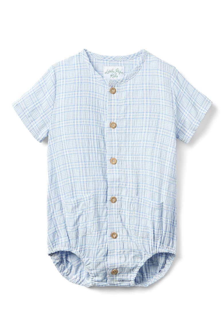 Reese Bubble Romper, Main, color, Seaside Picnic