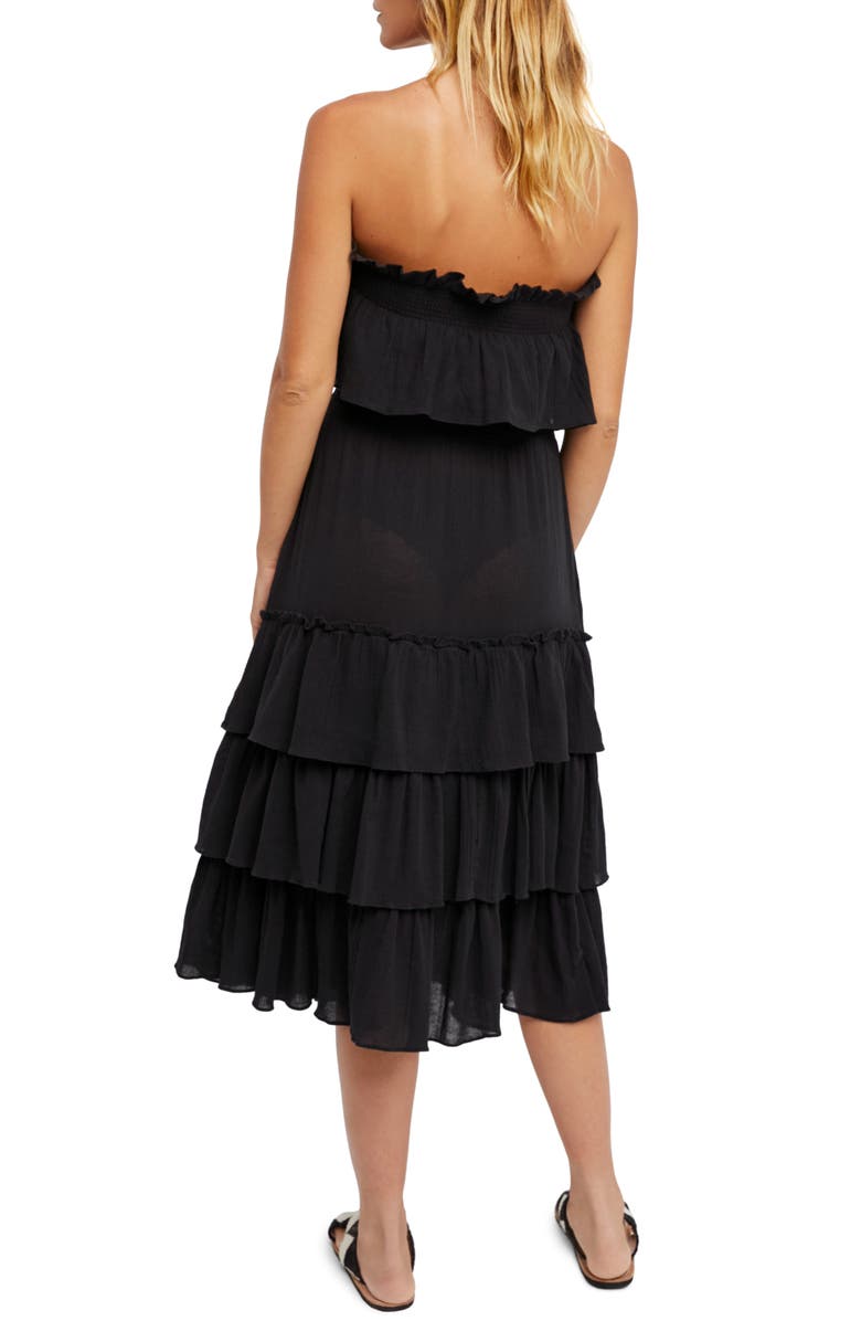 Free People Endless Summer by Free People Sea Breeze Strapless Crop Top & Midi Skirt, Alternate, color, 