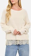 Blu Pepper Chunky Relaxed Fit Cotton Sweater