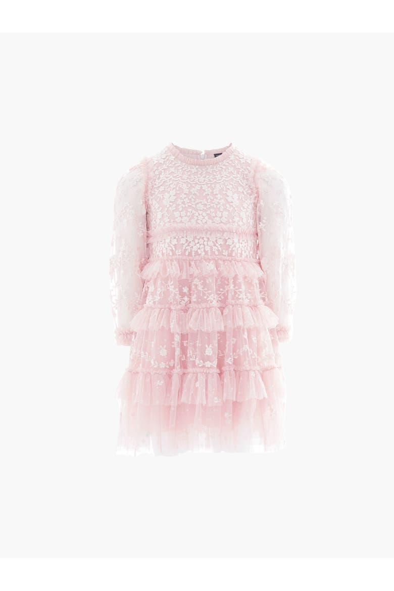 Kid's Blossom Lace Kids Dress, Alternate, color, Dusk Pink/Cream