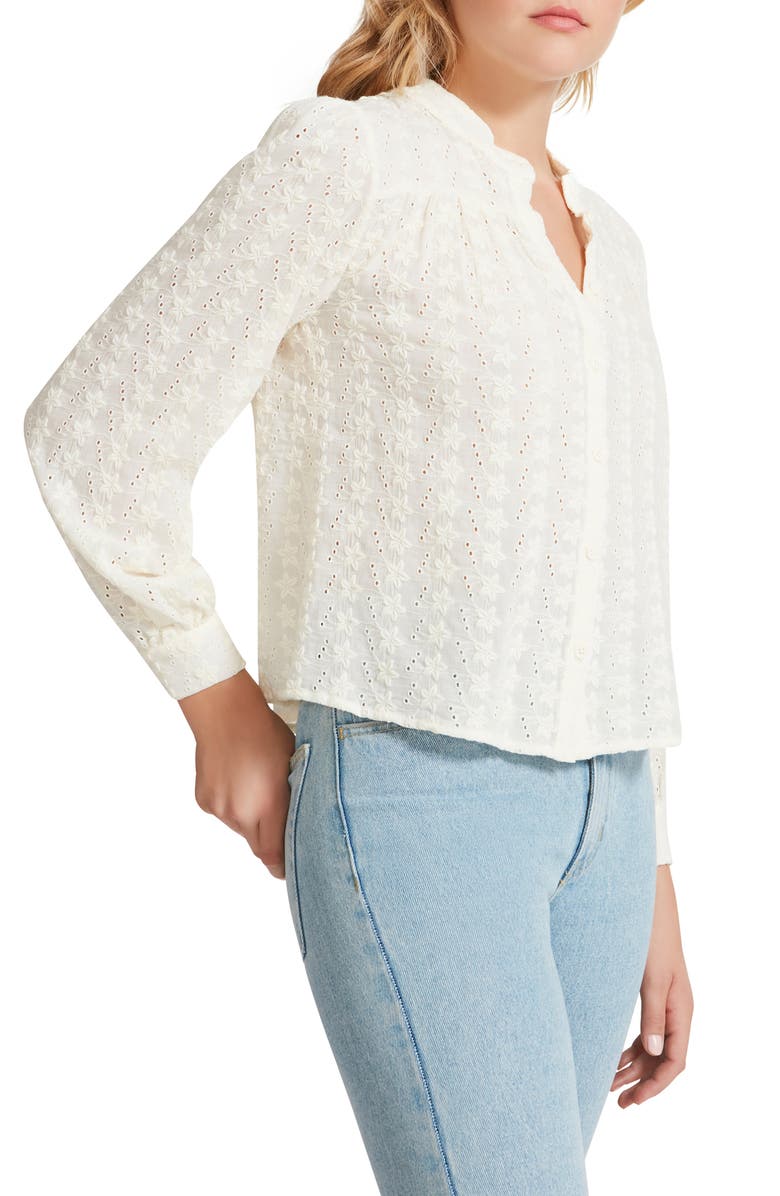 BB Dakota by Steve Madden In the Details Embroidered Voile Top, Alternate, color, 