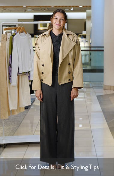 English Factory Double Breasted Trench Coat (Women) | Nordstromrack