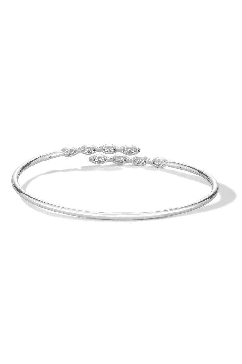 Aerial Marquise Diamond Bangle, Alternate, color, WHITE GOLD