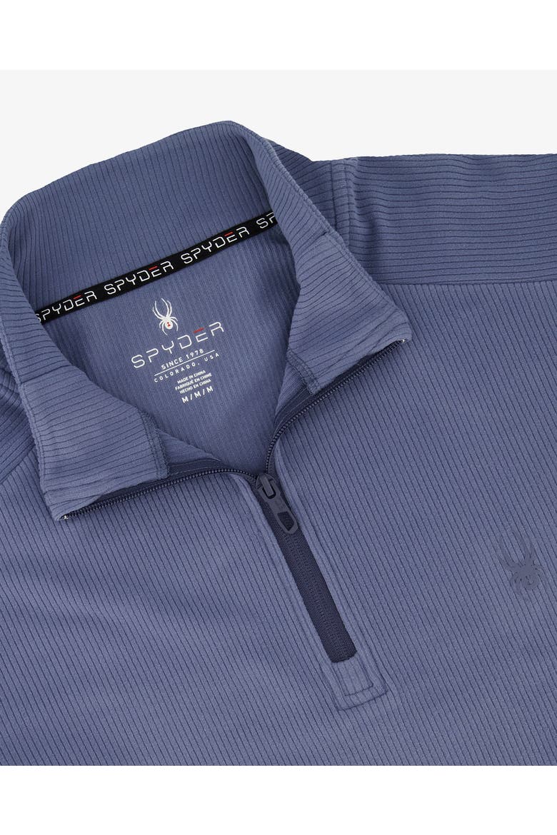 Men Corduroy Quarter Zip, Alternate, color, Midnight blue