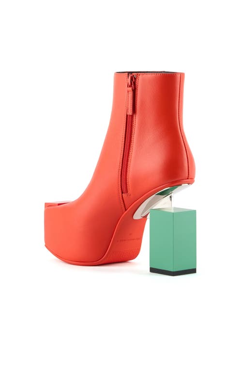 United Nude Cubist Bootie In Orange