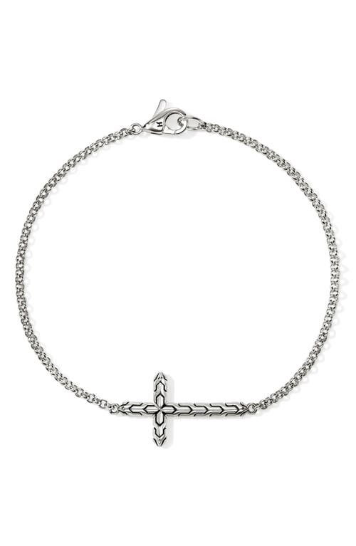 John Hardy Jh Essential Cross Bracelet In Silver