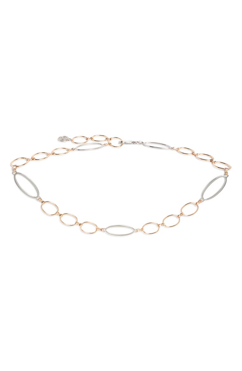 Steve Madden Oval & Circle Chain Belt, Main, color,