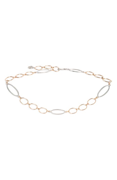 Oval & Circle Chain Belt