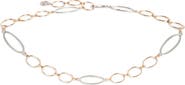 Steve Madden Oval & Circle Chain Belt