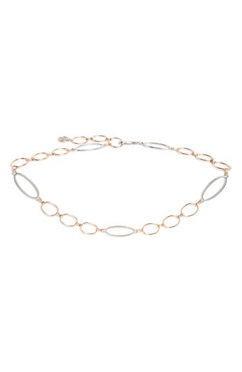 Steve Madden Oval & Circle Chain Belt