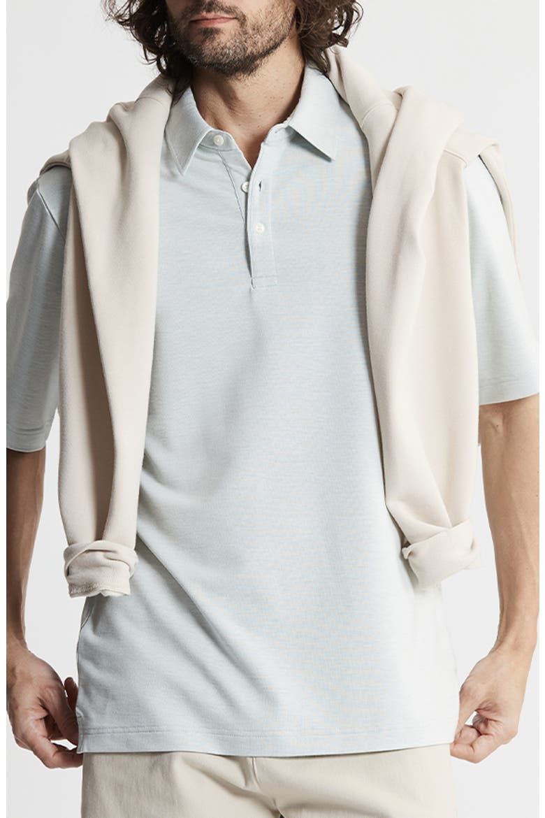 Cloud Jersey Polo, Main, color, ISLAND GREEN