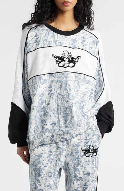 Snowed In Camo Thermal Sweatshirt