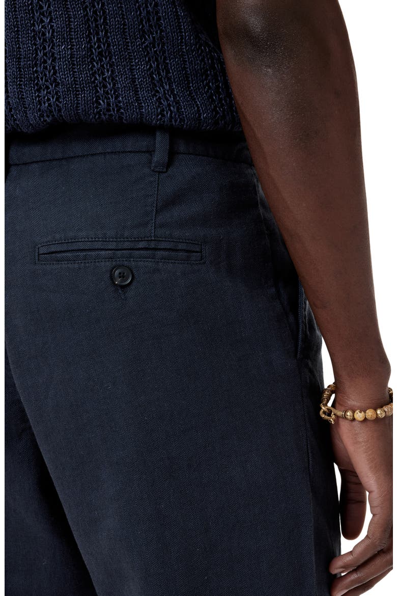 Kian Pleated Carrot Fit Pants, Alternate, color, LAKE BLUE