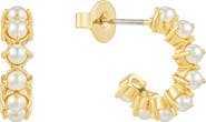 Untamed Petals Jessica Pearl Mini Hoops