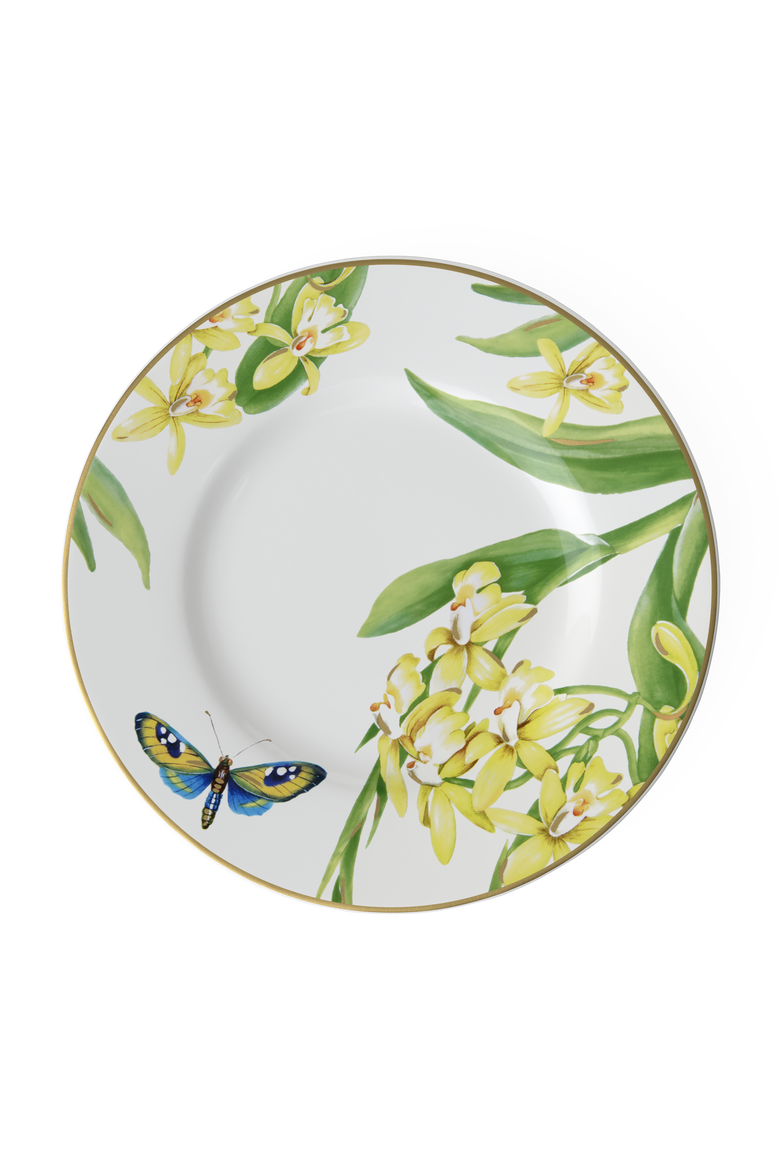 Amazonia Salad Plate Round, Main, color, White